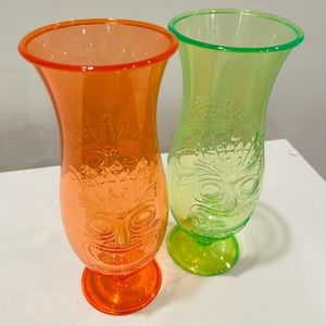🌺 LAST CALL BEFORE DONATING! Hawaiian Luau Tiki glasses 🌺